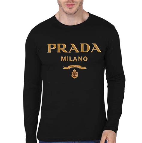 prada milano t shirt womens|prada black shirt long sleeve.